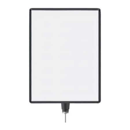 Lavi Industries Vertical Drum Top Post Sign Frame, 22 x 28, Matte Black 50-1136DV/MB